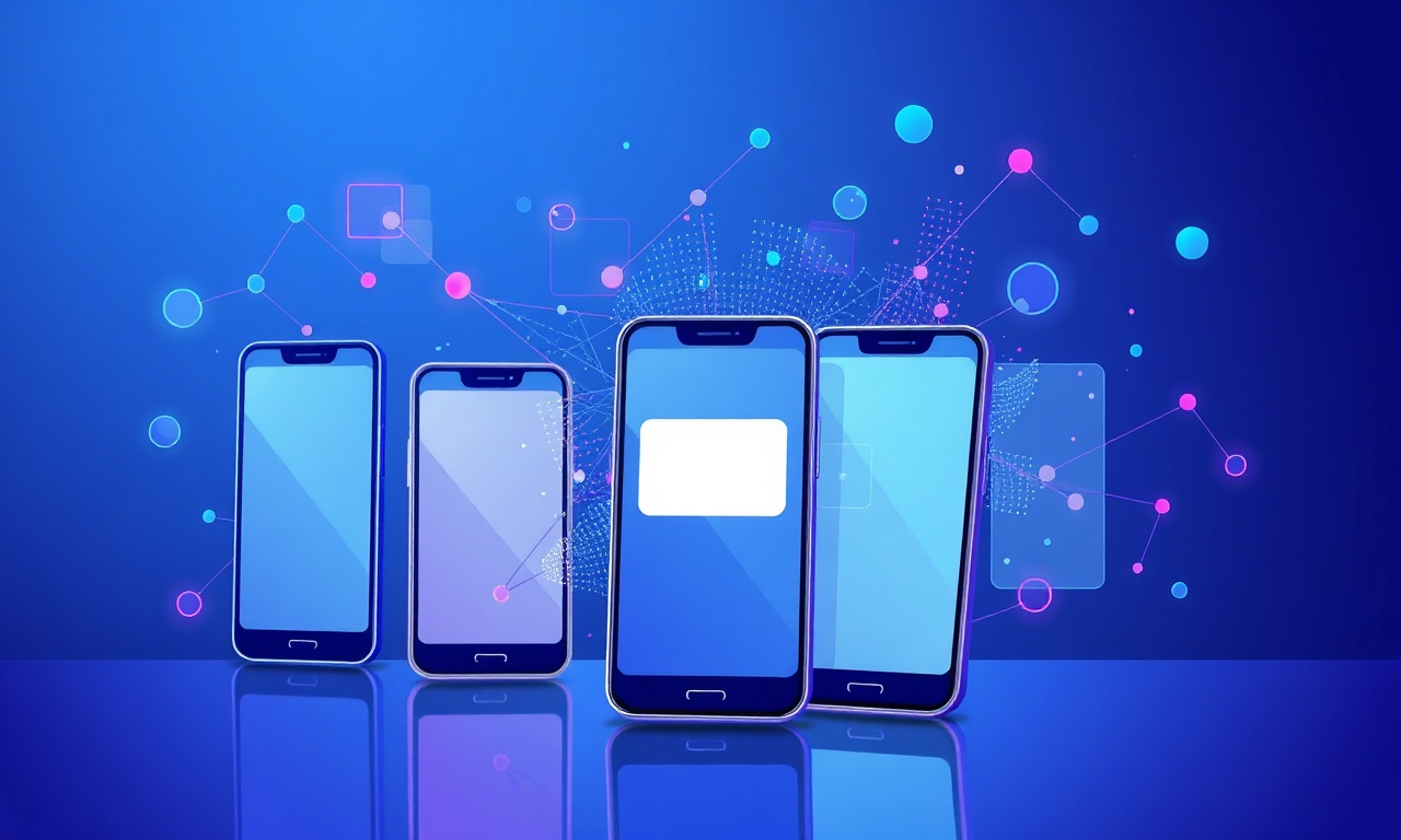 Abstract particles symbolizing verification technologies