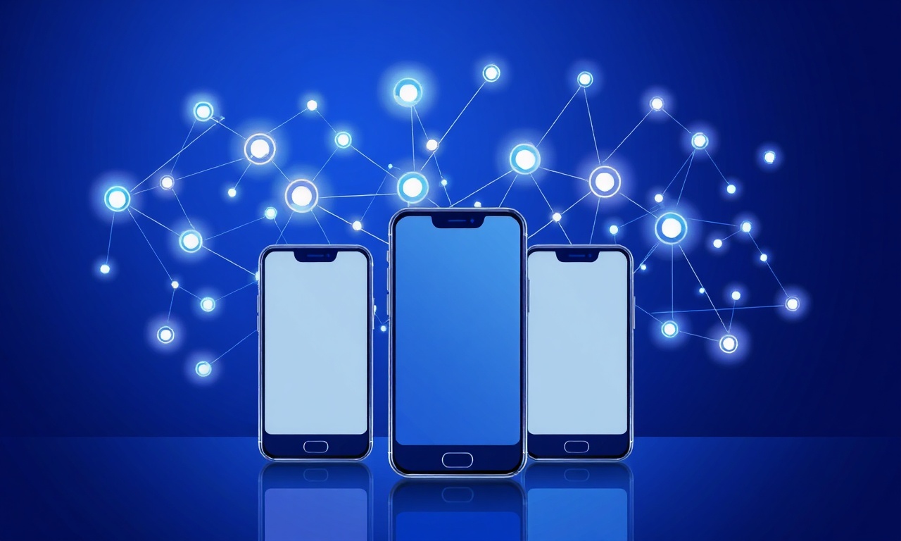 Abstract network representing authentication technology