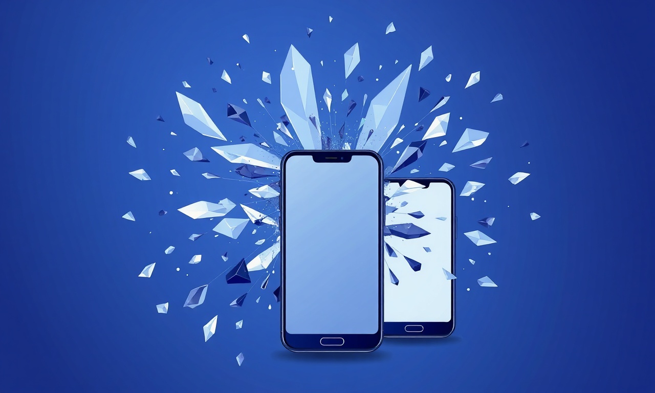 Abstract crystalline shards symbolizing case study analysis