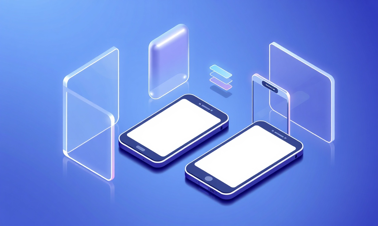 Abstract geometric shapes representing provider comparison