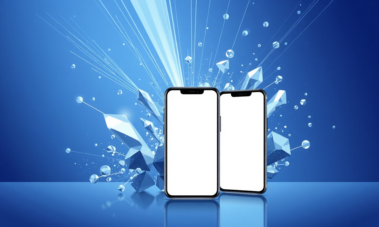 Abstract crystalline shapes symbolizing future trends