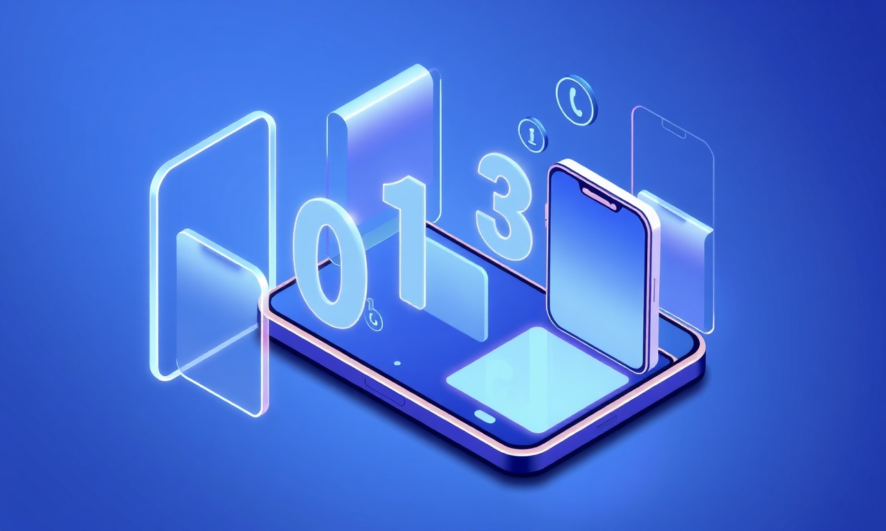 Abstract shapes representing virtual number types
