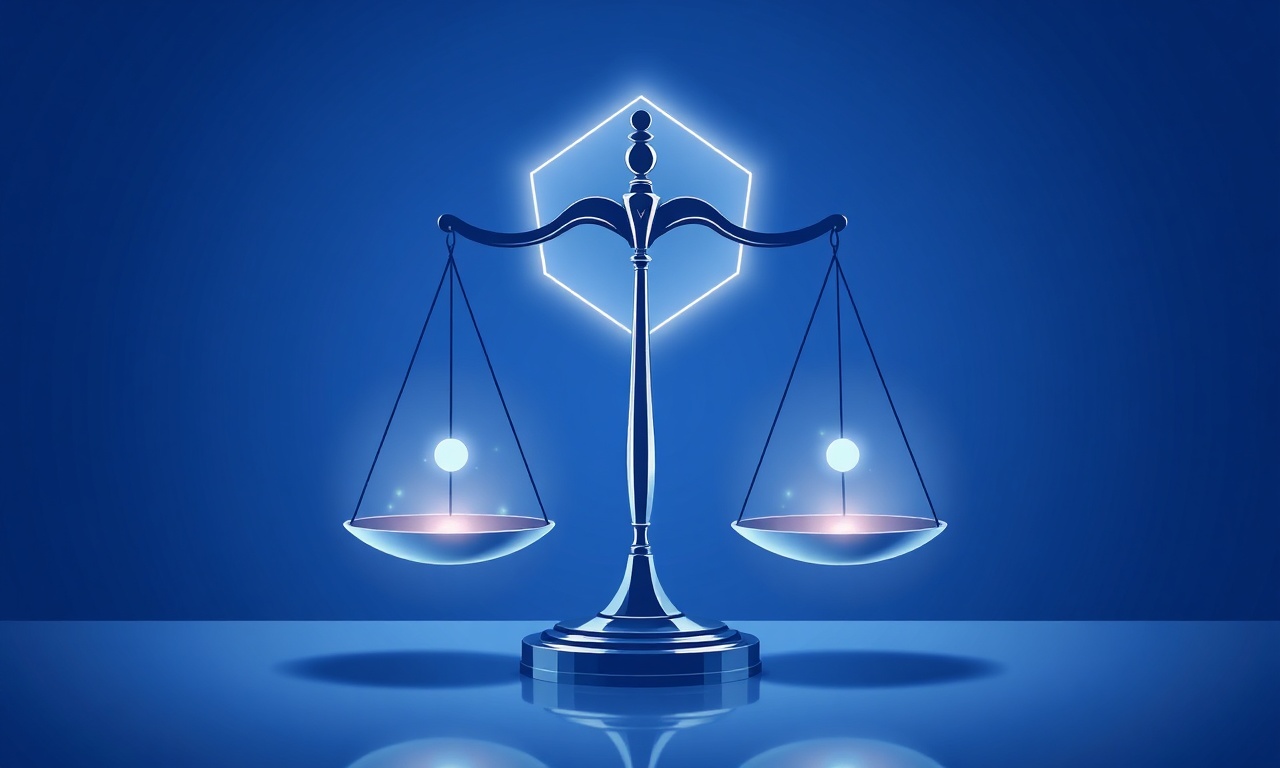 Abstract scales representing legal and ethical considerations