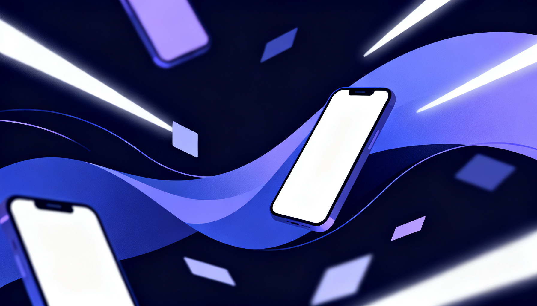 Abstract futuristic communication concept