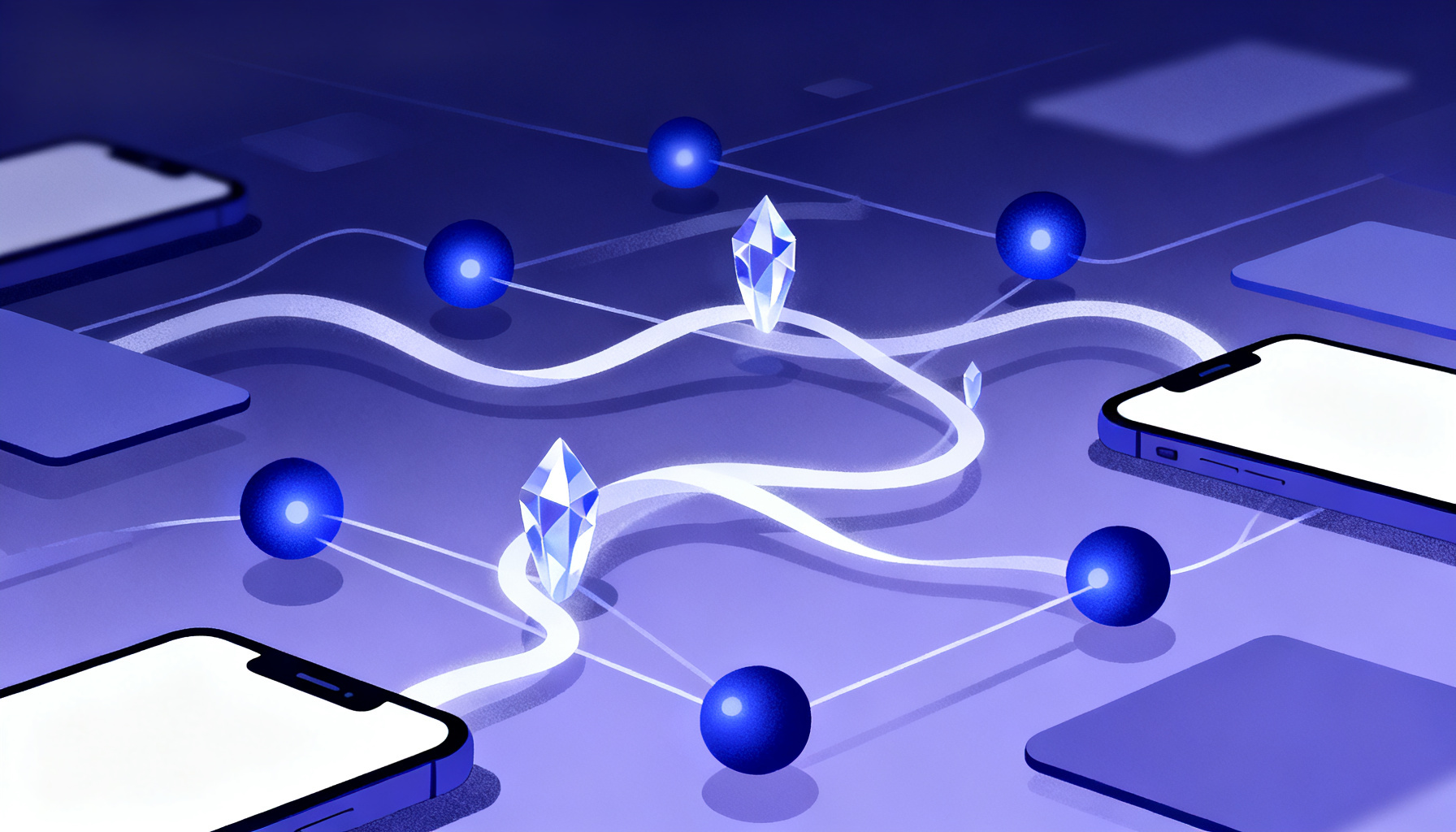 Abstract network topology with dynamic routing