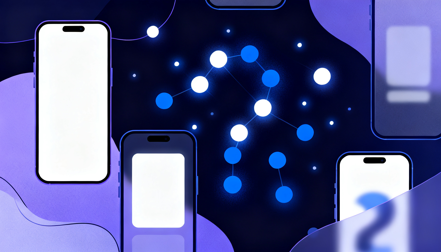 Abstract question and answer particle system