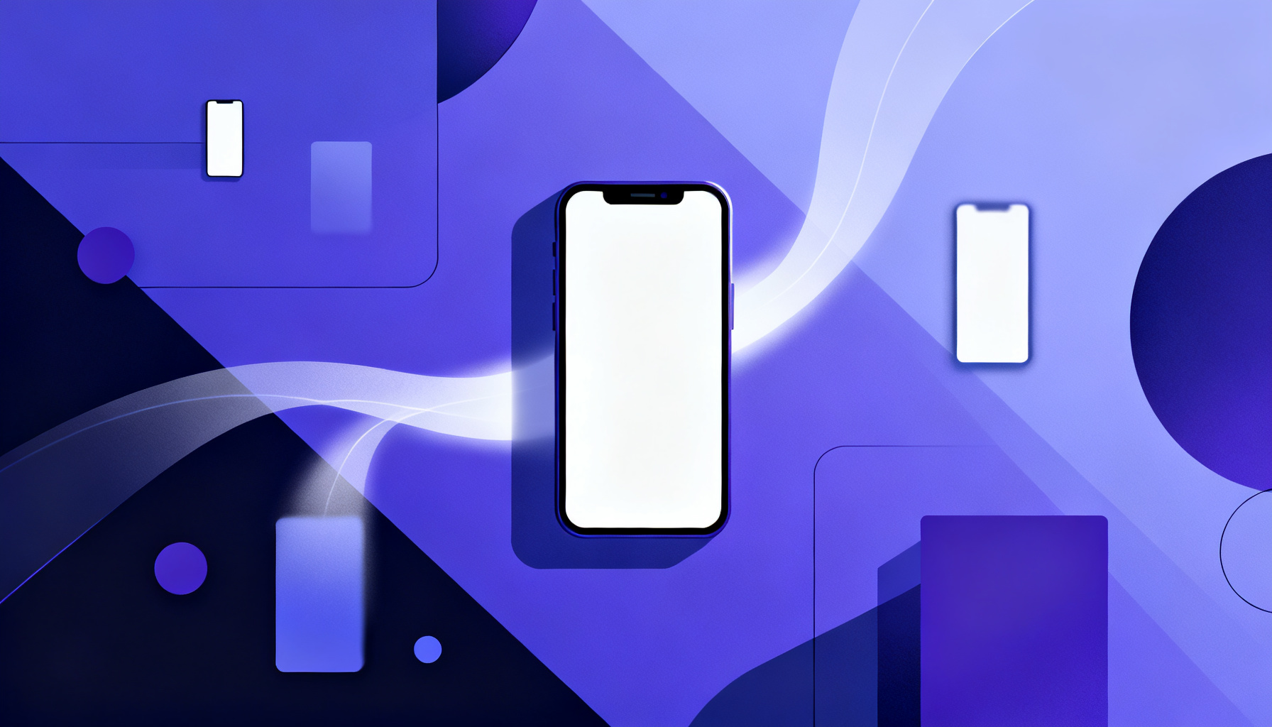 Contrasting glowing shapes symbolizing disposable vs virtual numbers