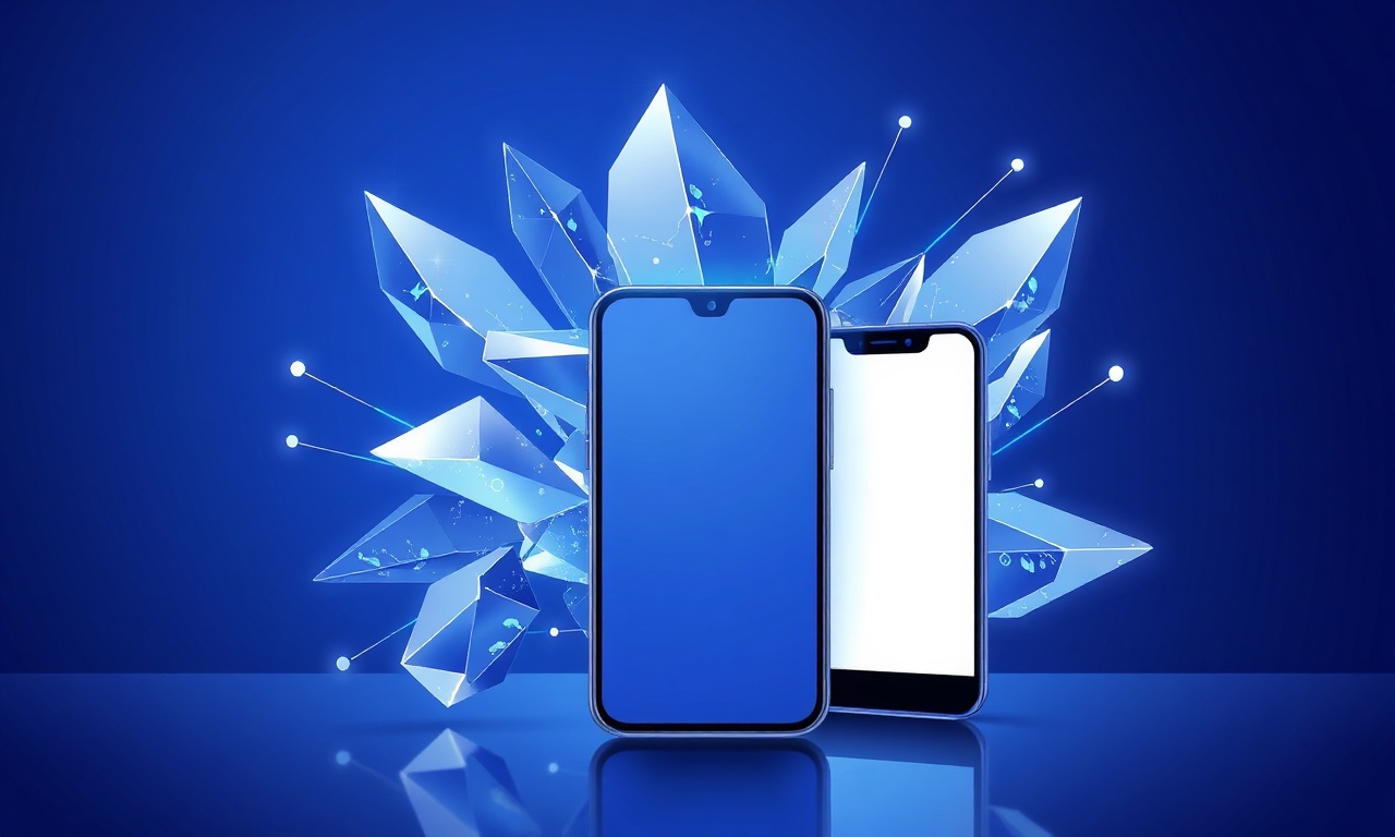 Abstract fractured crystalline shapes representing troubleshooting