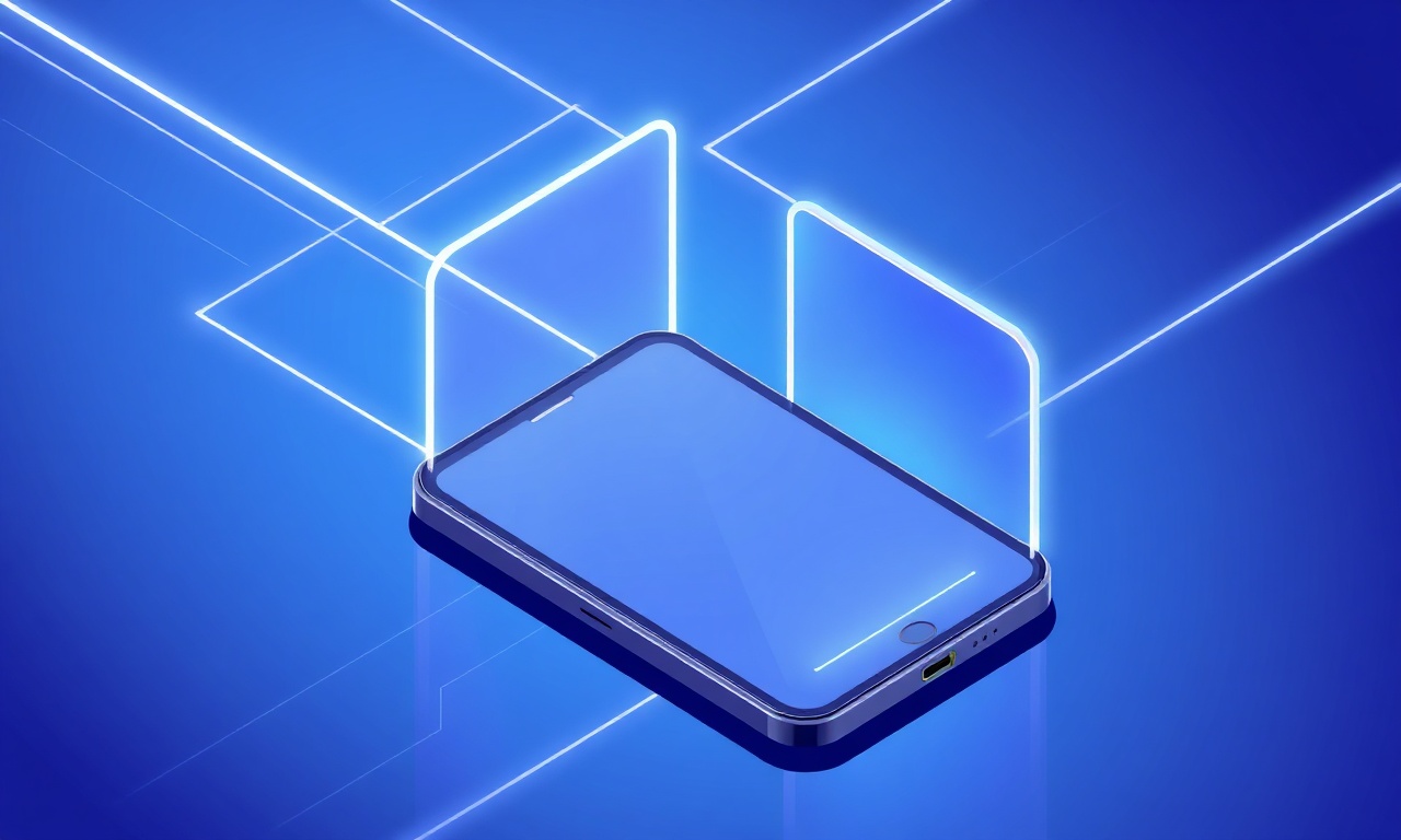 Abstract isometric shapes representing Digital SIM troubleshooting