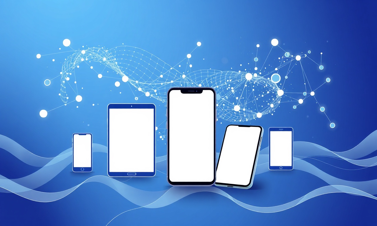 Abstract depiction of device connectivity and eSIM applications