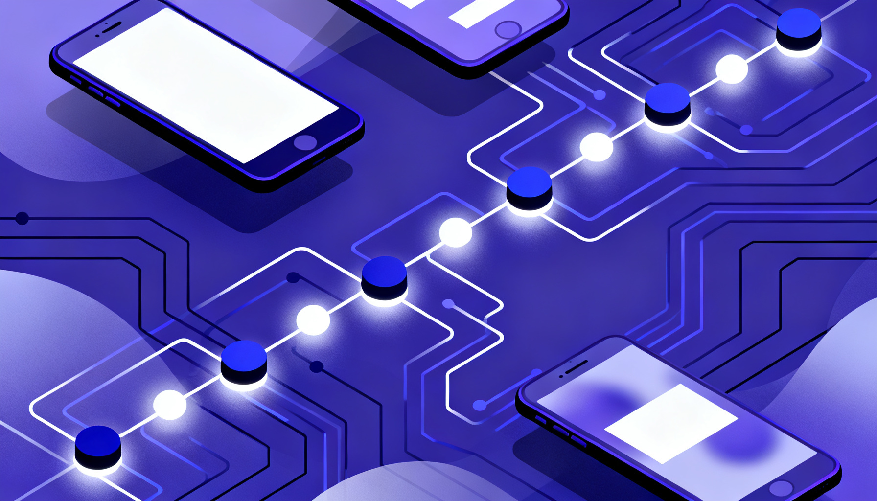 Abstract circuitry representing MFA verification steps