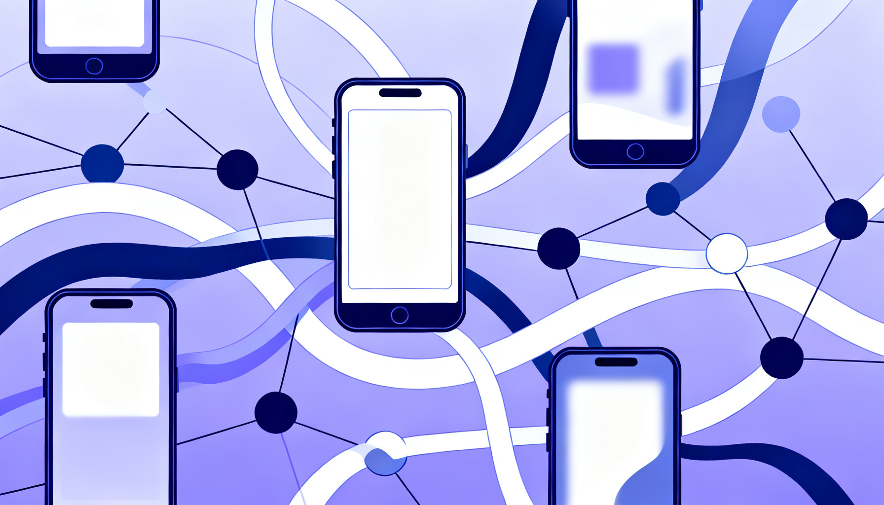 Abstract network representing MFA protocols and standards