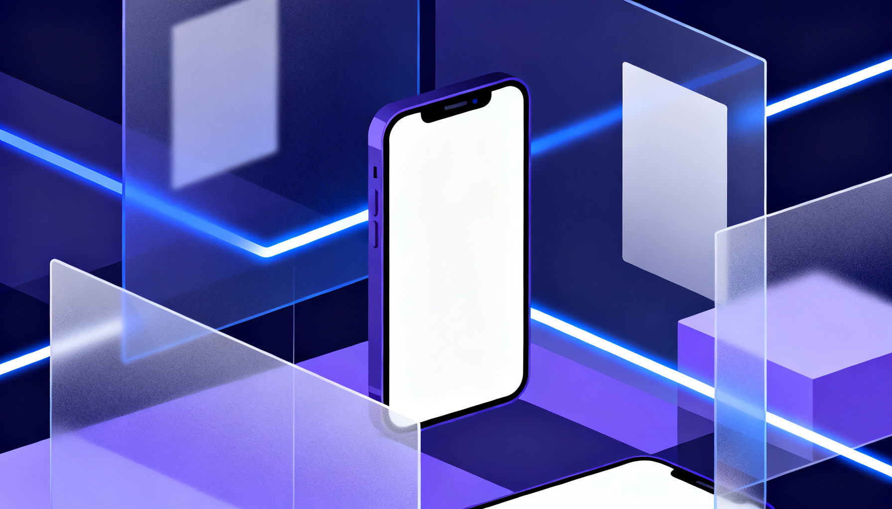 Abstract minimalist shapes representing secure OTP design