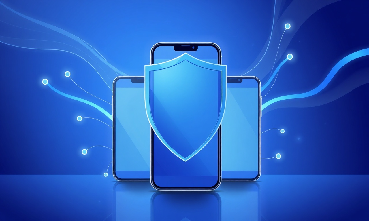 Abstract shields representing security best practices