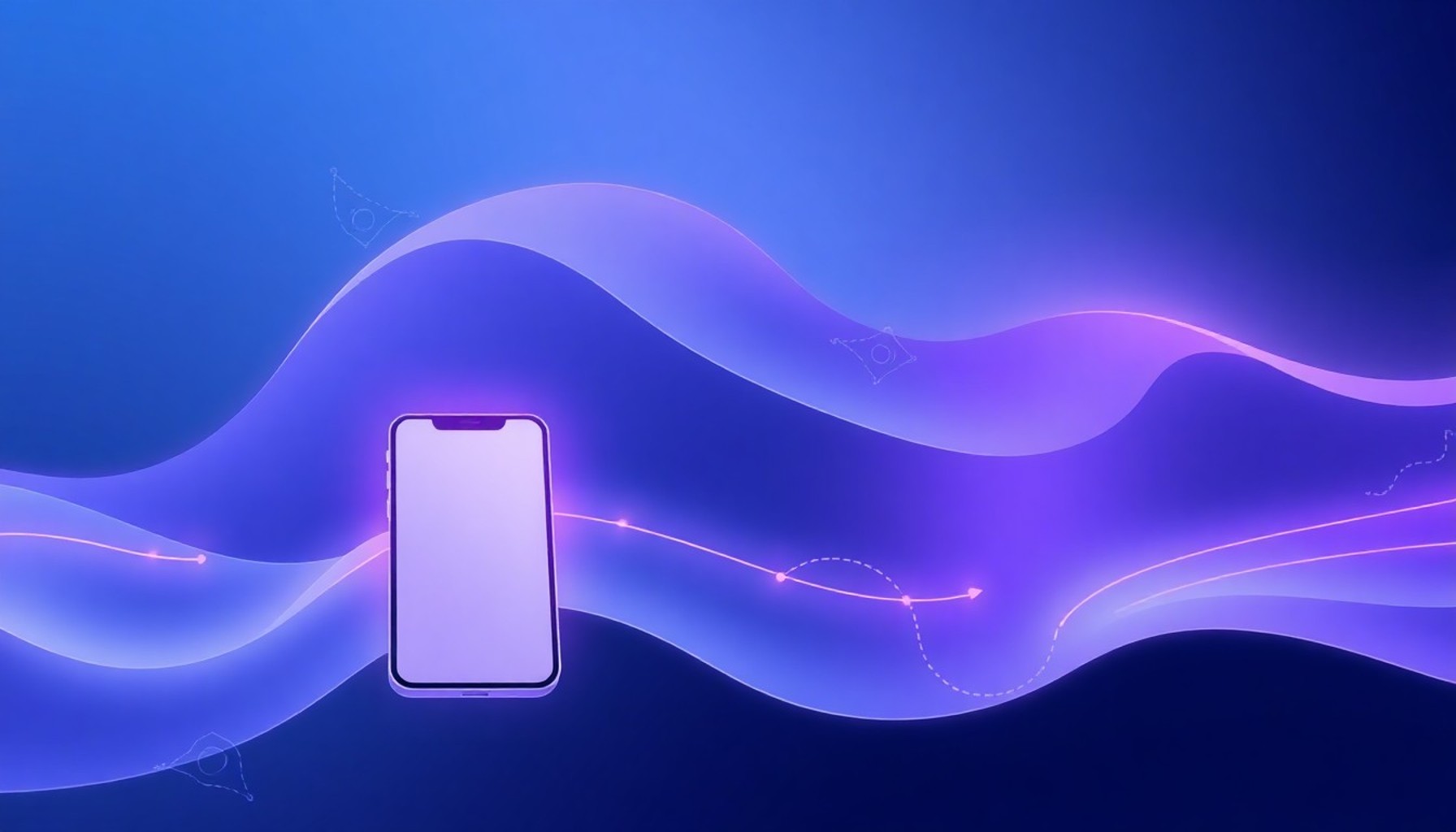 Abstract flow representing passkey authentication steps