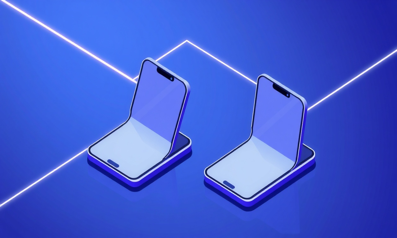 Abstract isometric shapes representing SMS provider comparison