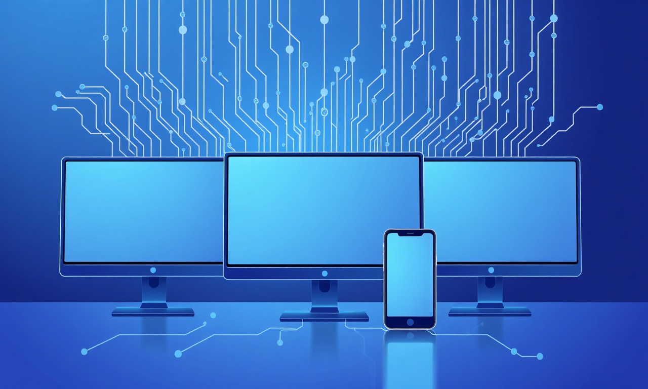 Abstract tech metaphor for system integration with SMS services