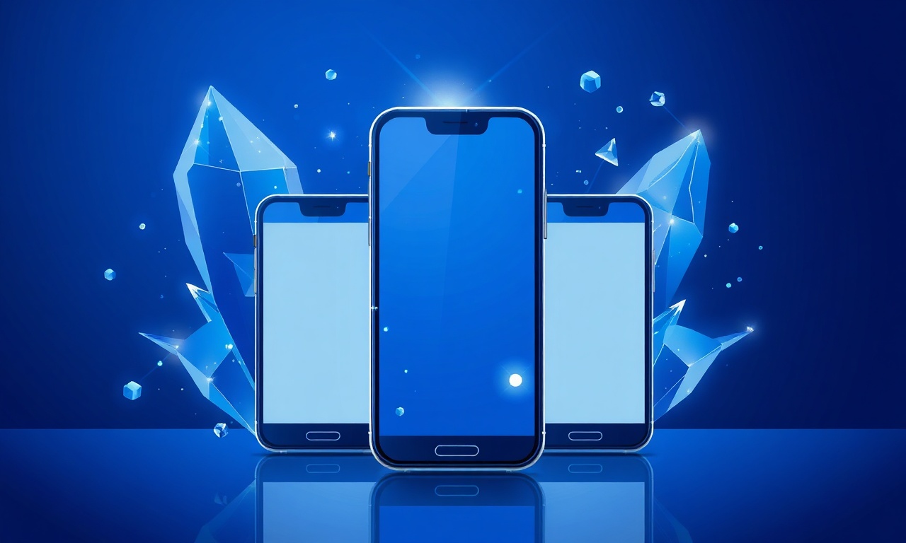 Abstract crystalline shield symbolizing SMS security