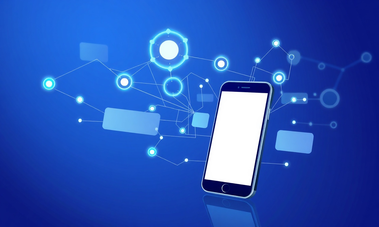 Abstract data flow representing SMS delivery monitoring tools