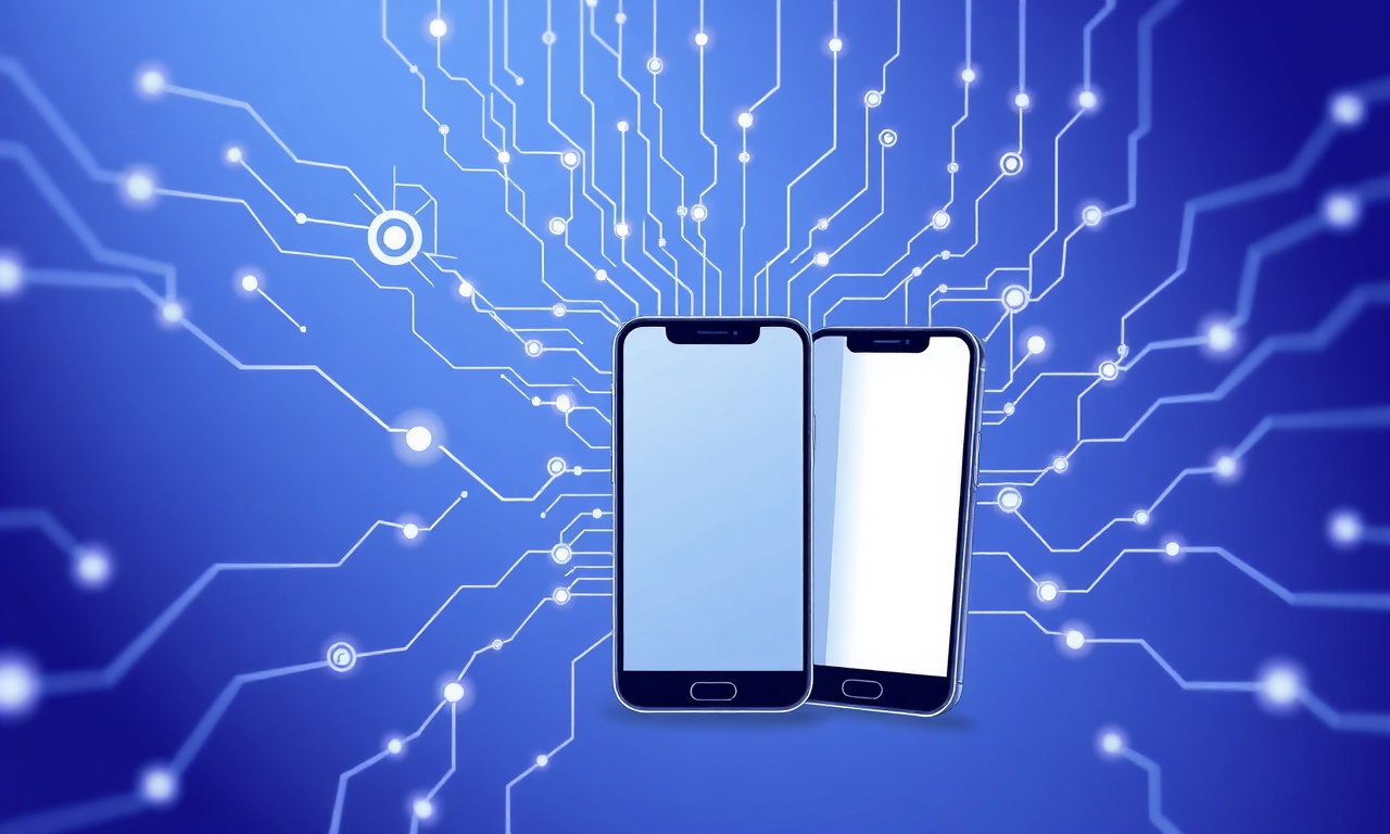Abstract circuitry illustrating OTP generation and SMS delivery