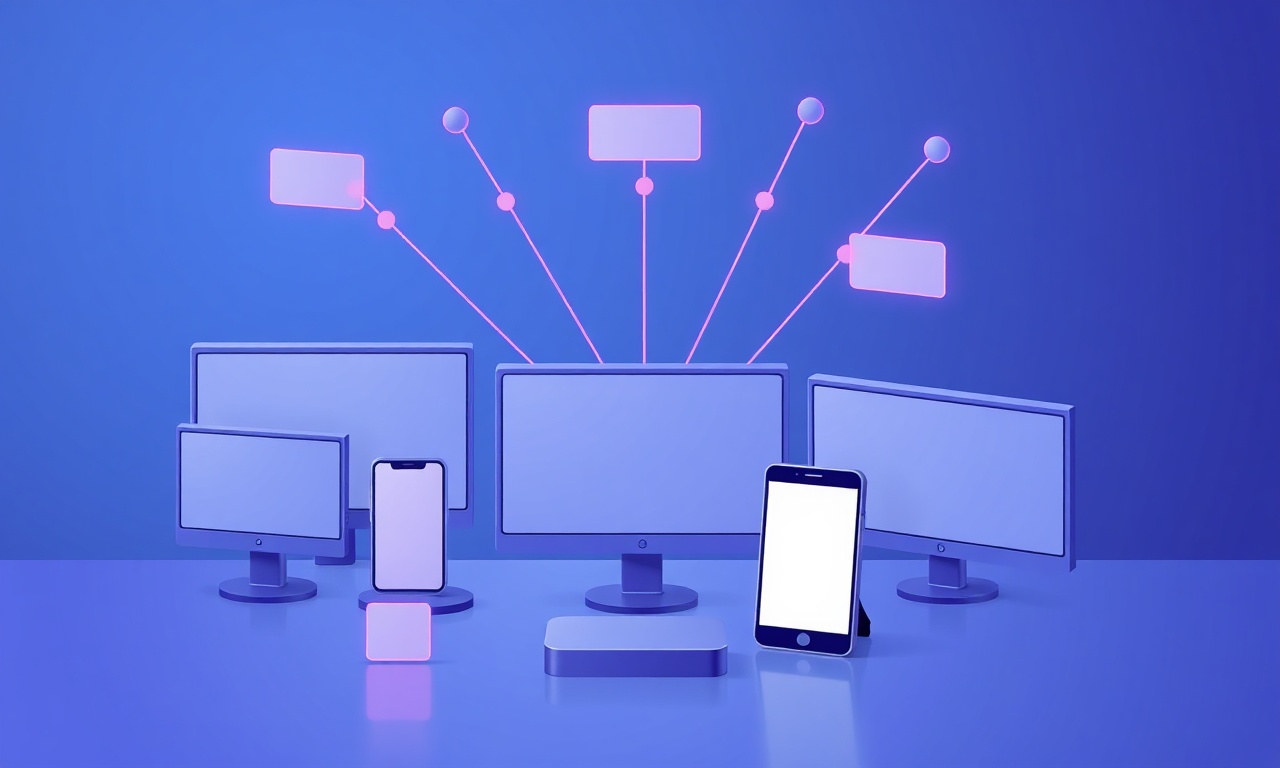 Abstract isometric shapes illustrating API integration workflow
