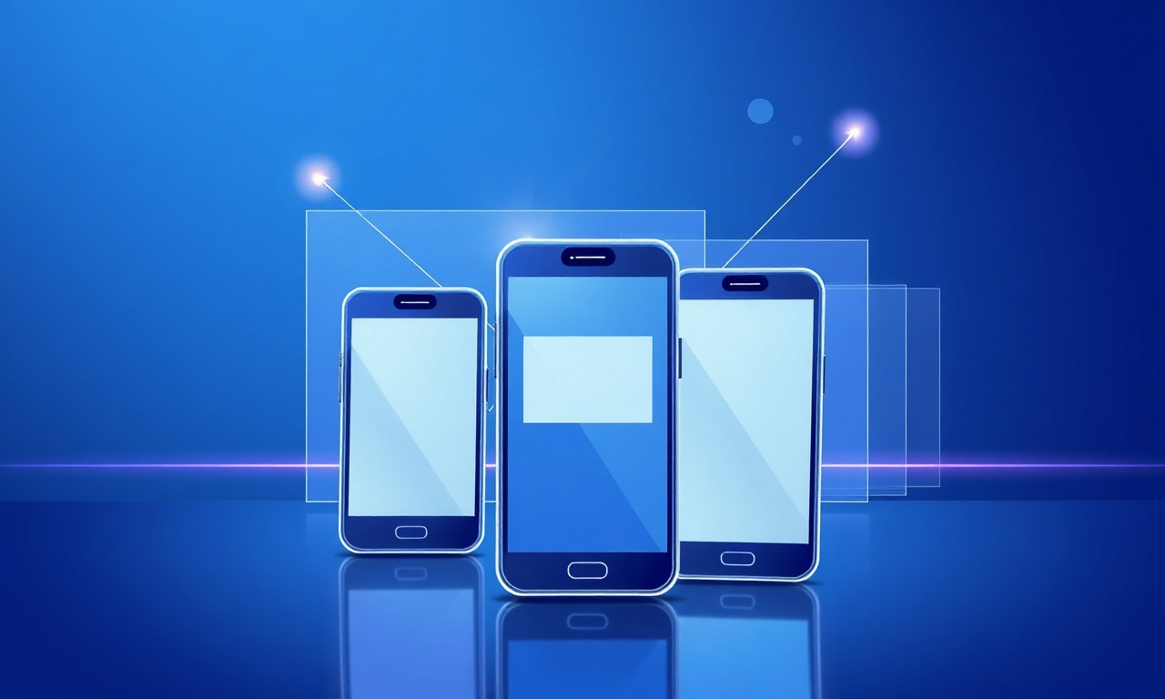 Abstract geometric layers symbolizing SMS API service models