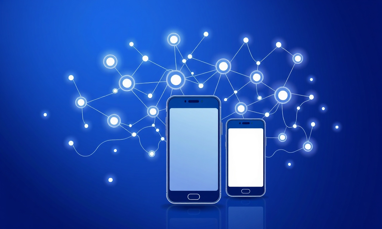 Abstract scalable network illustrating SMS API performance