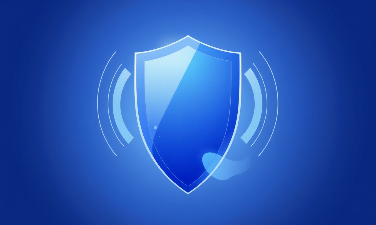 Abstract geometric shield symbolizing security enhancements