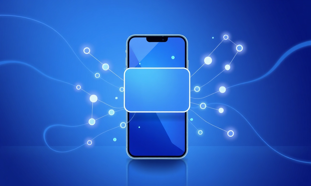 Abstract layered shapes representing SMS security best practices
