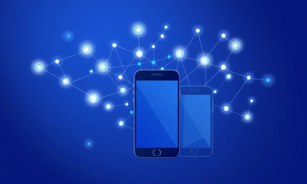 Abstract disrupted network representing SMS issues