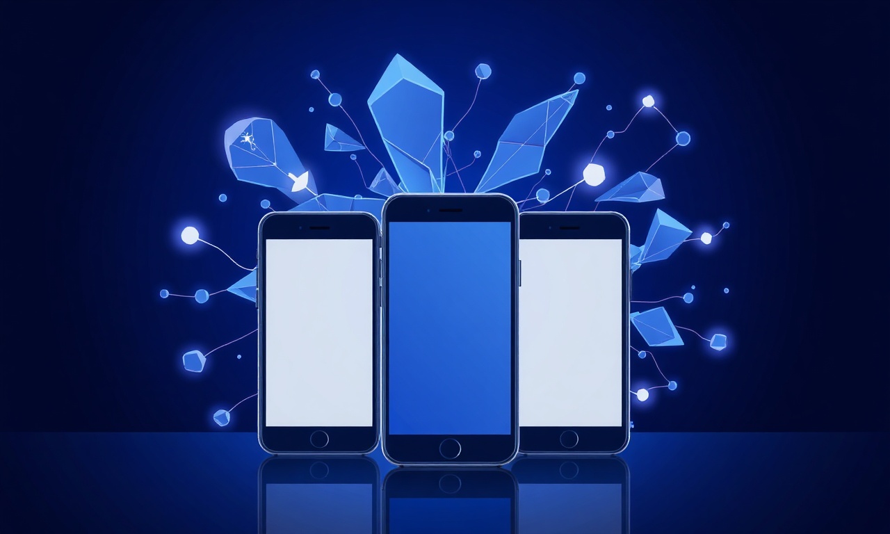 Abstract fractured crystalline shapes representing security risks
