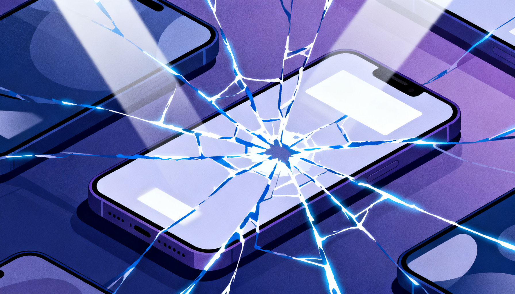 Abstract fractured network symbolizing 2FA vulnerabilities and mitigation