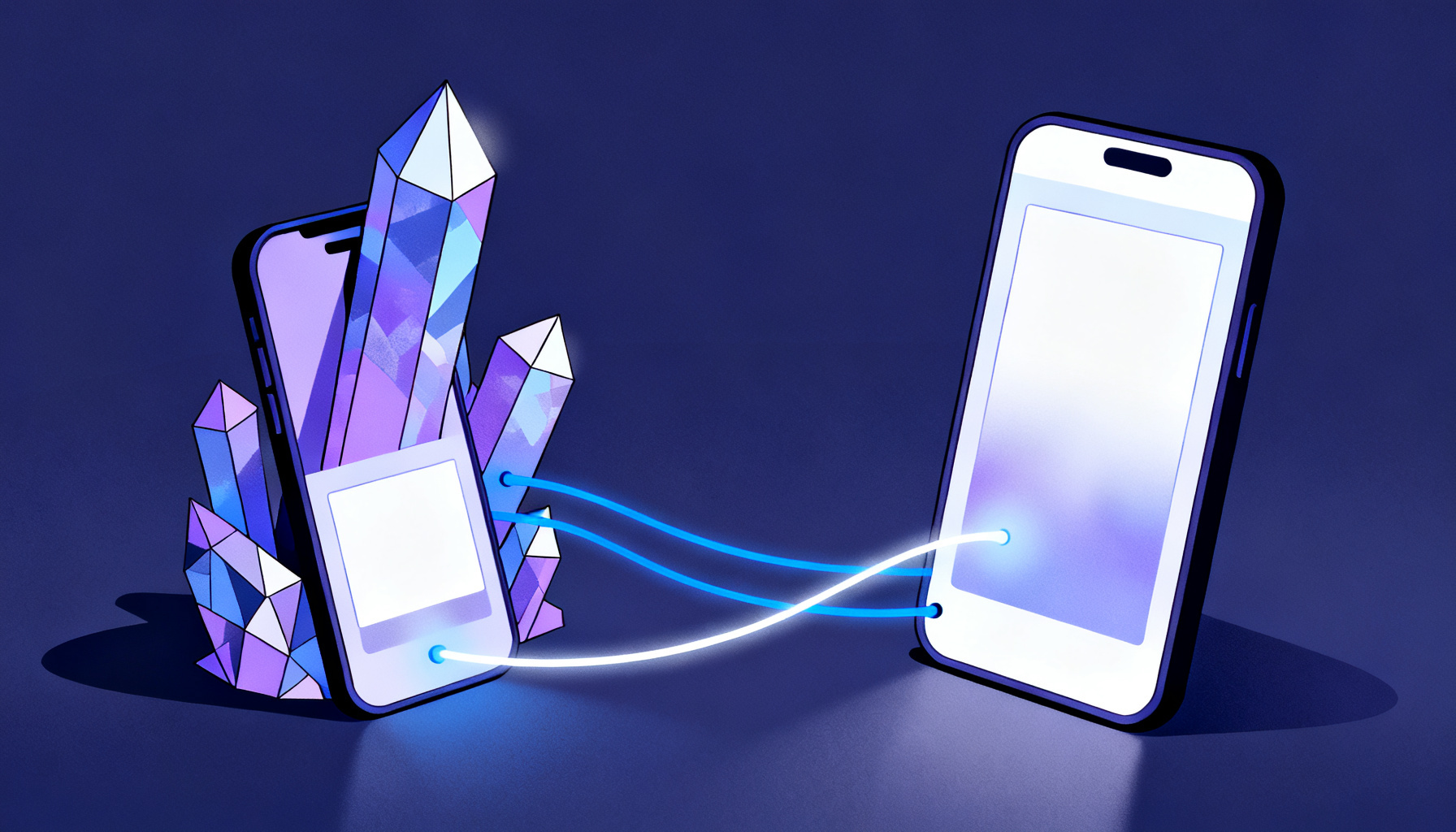 Side-by-side crystalline and geometric structures