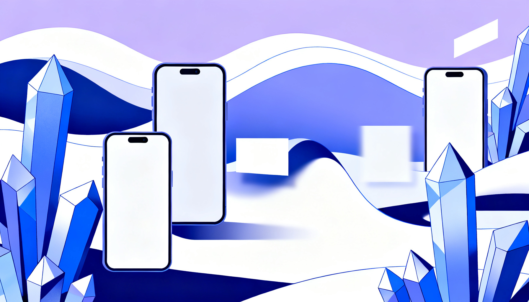 Abstract crystalline waves representing best practices