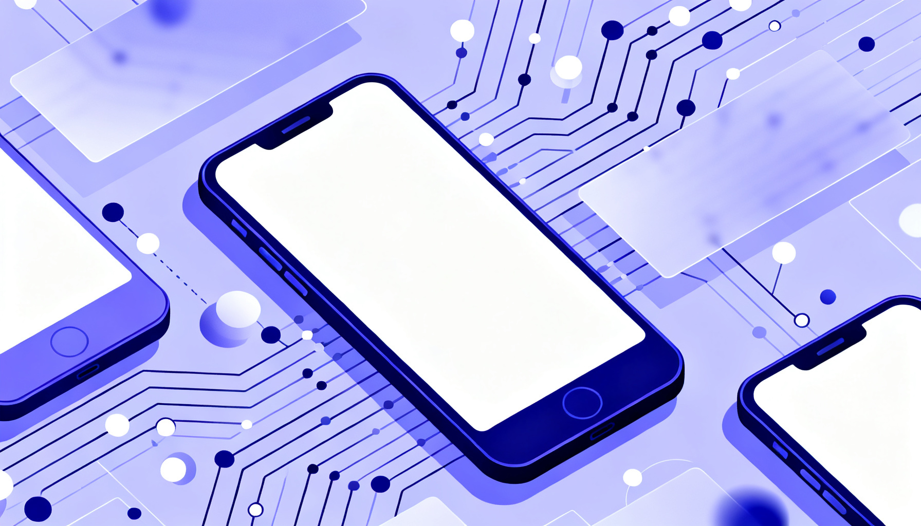 Abstract futuristic circuitry symbolizing advanced OTP features