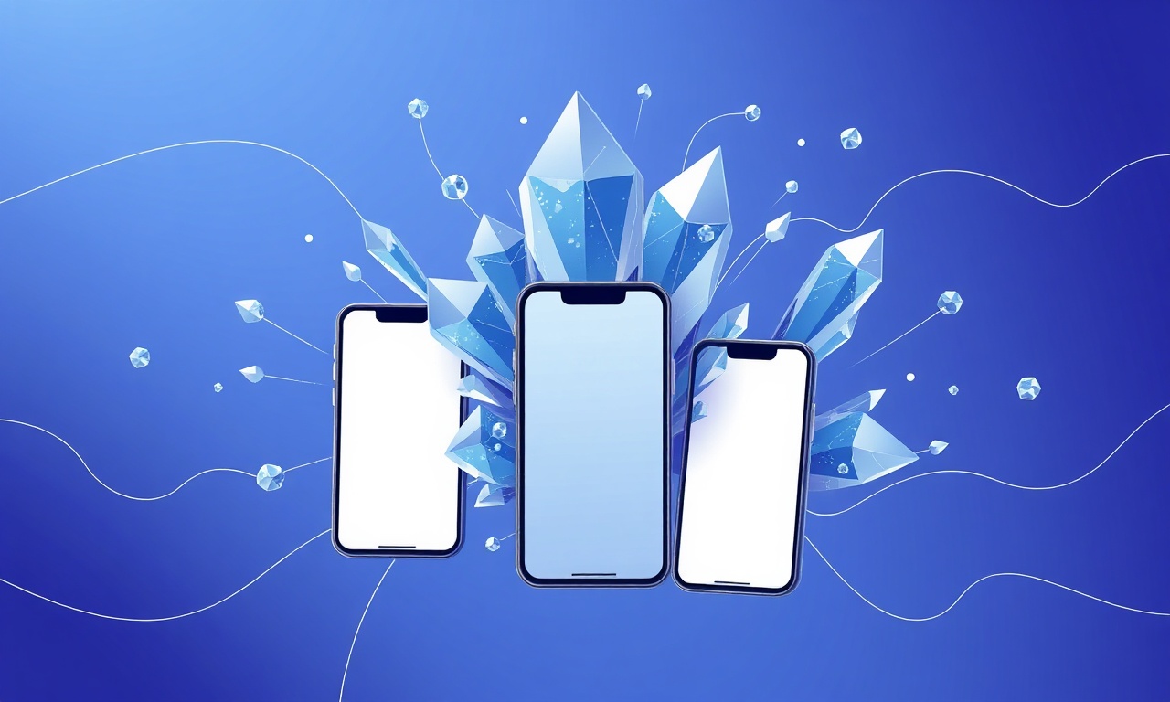 Crystalline clusters symbolizing provider comparison
