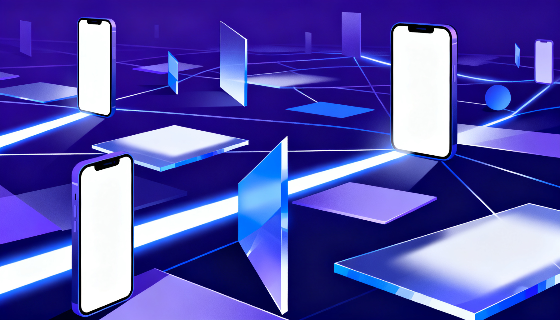 Futuristic abstract network symbolizing evolution and innovation