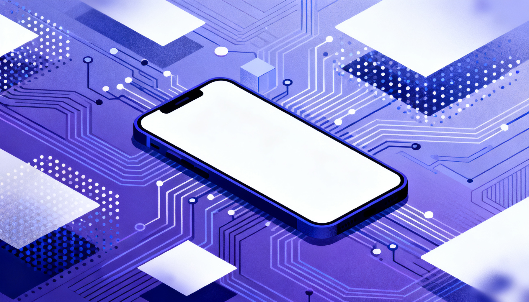 Abstract layered circuitry representing advanced techniques