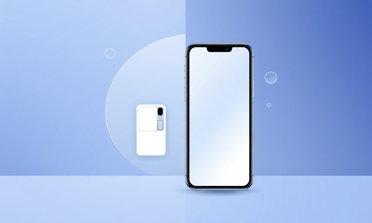 Abstract split shapes comparing SIM technologies