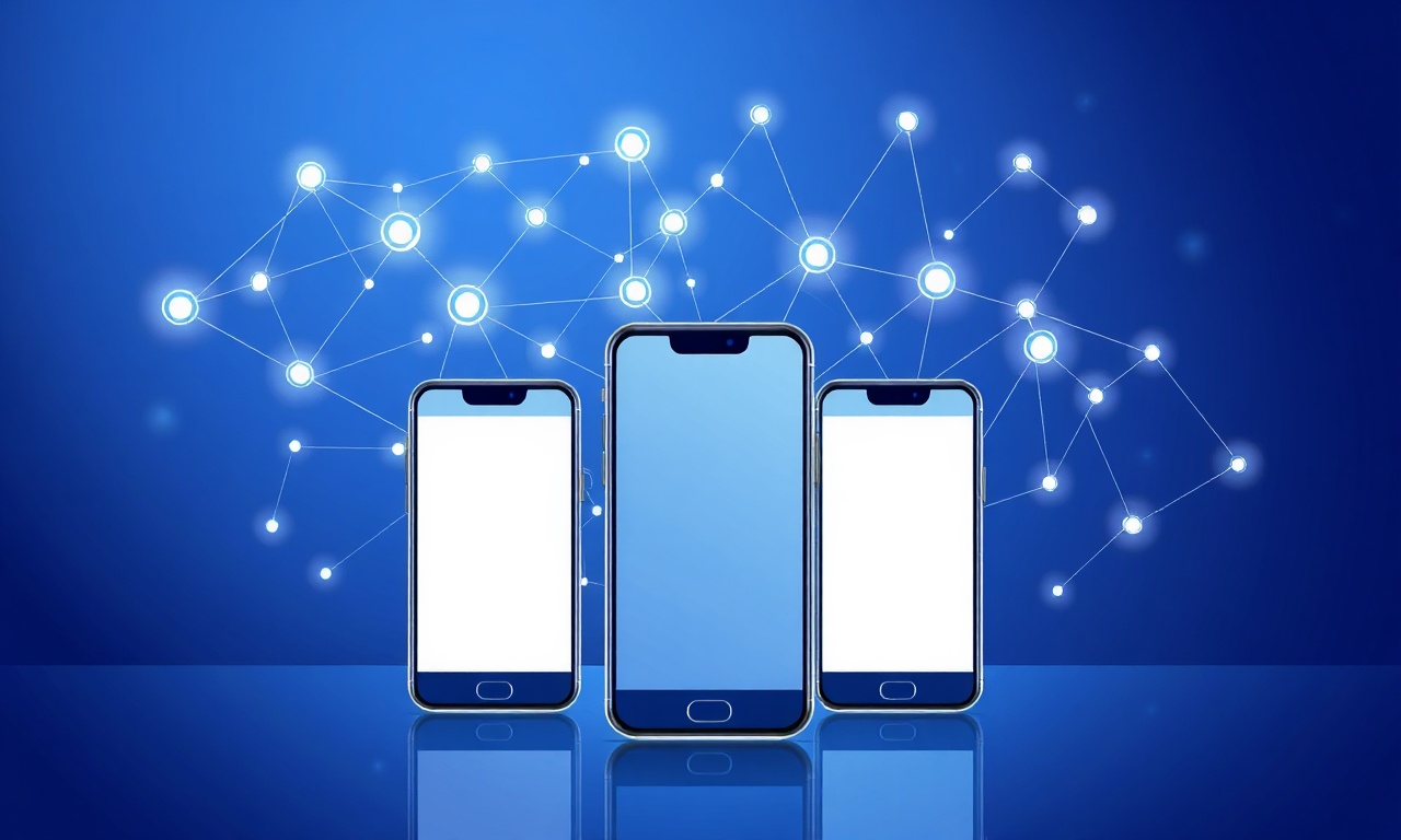 Glowing network nodes representing secure eSIM verification