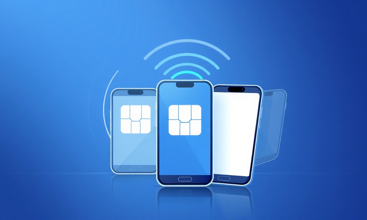 Abstract layers symbolizing stepwise eSIM verification