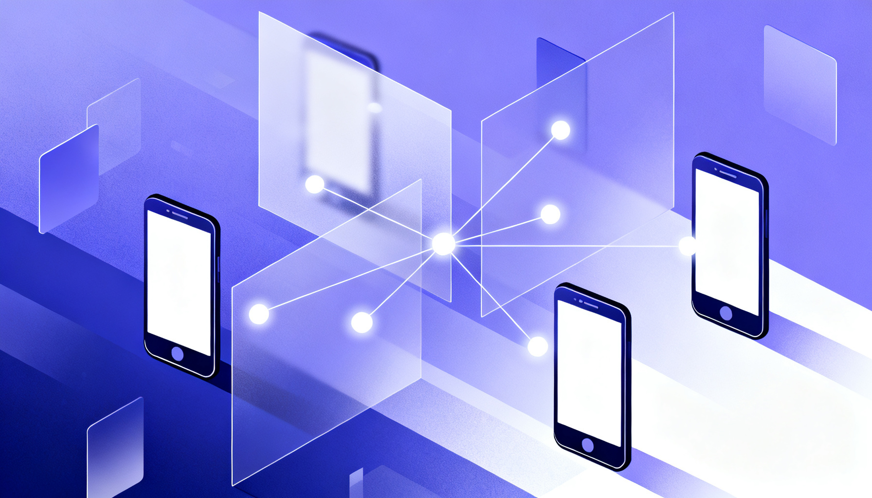 Abstract geometric shapes representing multiple authentication factors