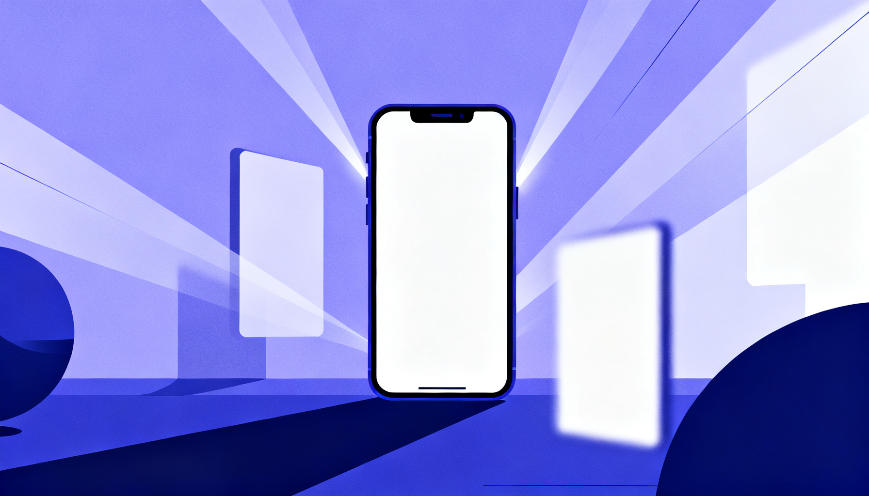 Abstract flowing shapes representing smooth OTP user experience
