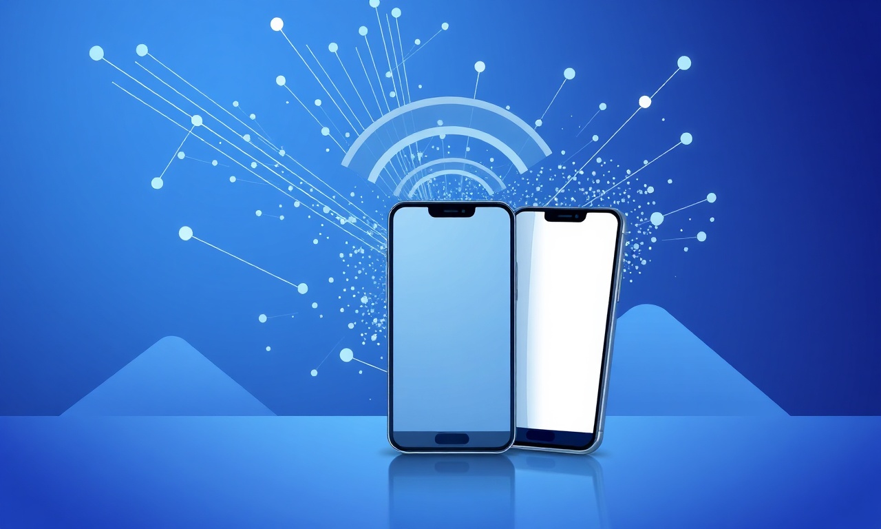 Abstract particles representing SMS verification integration