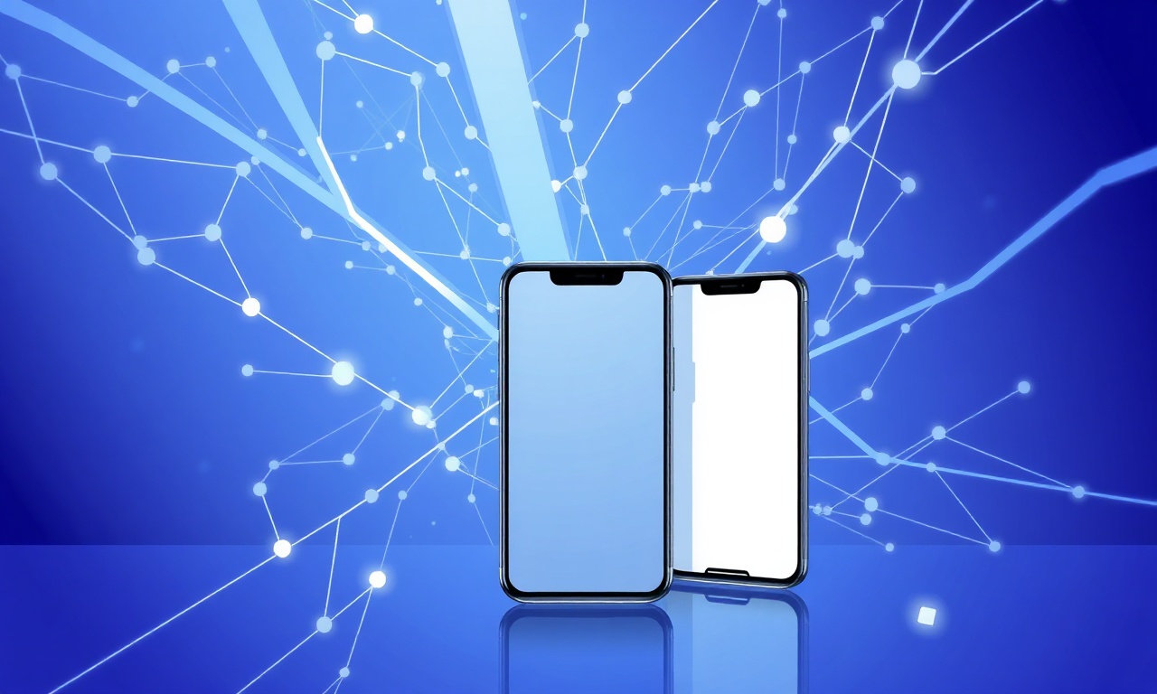 Abstract futuristic network symbolizing portability innovations
