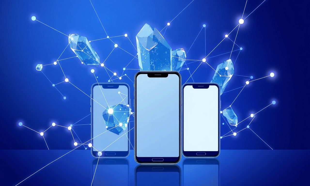 Abstract crystalline network symbolizing global evolution of portability