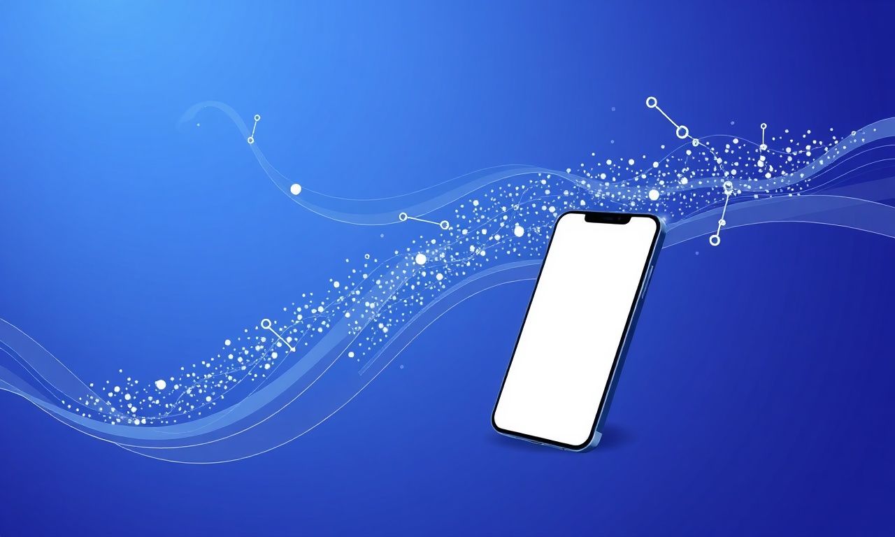 Signal waves illustrating SMS message flow