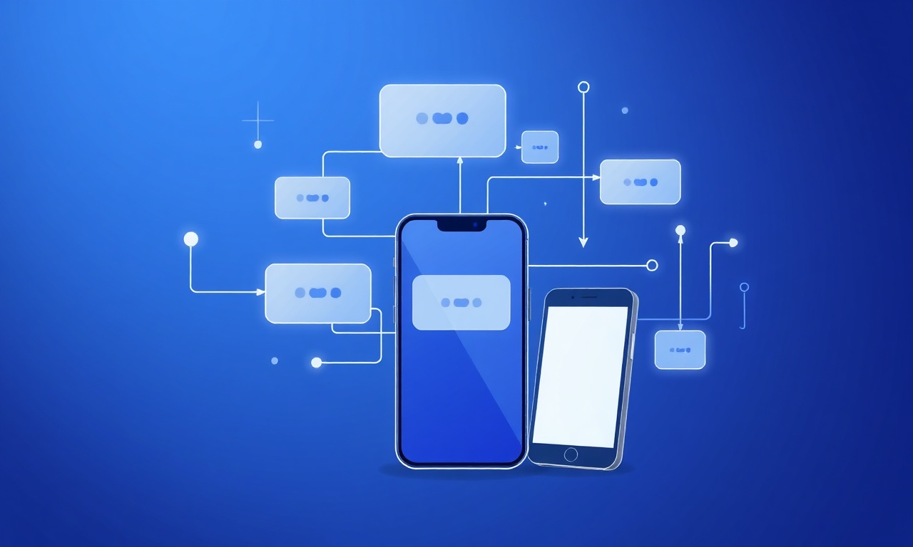 Abstract data flow representing SMS delivery basics