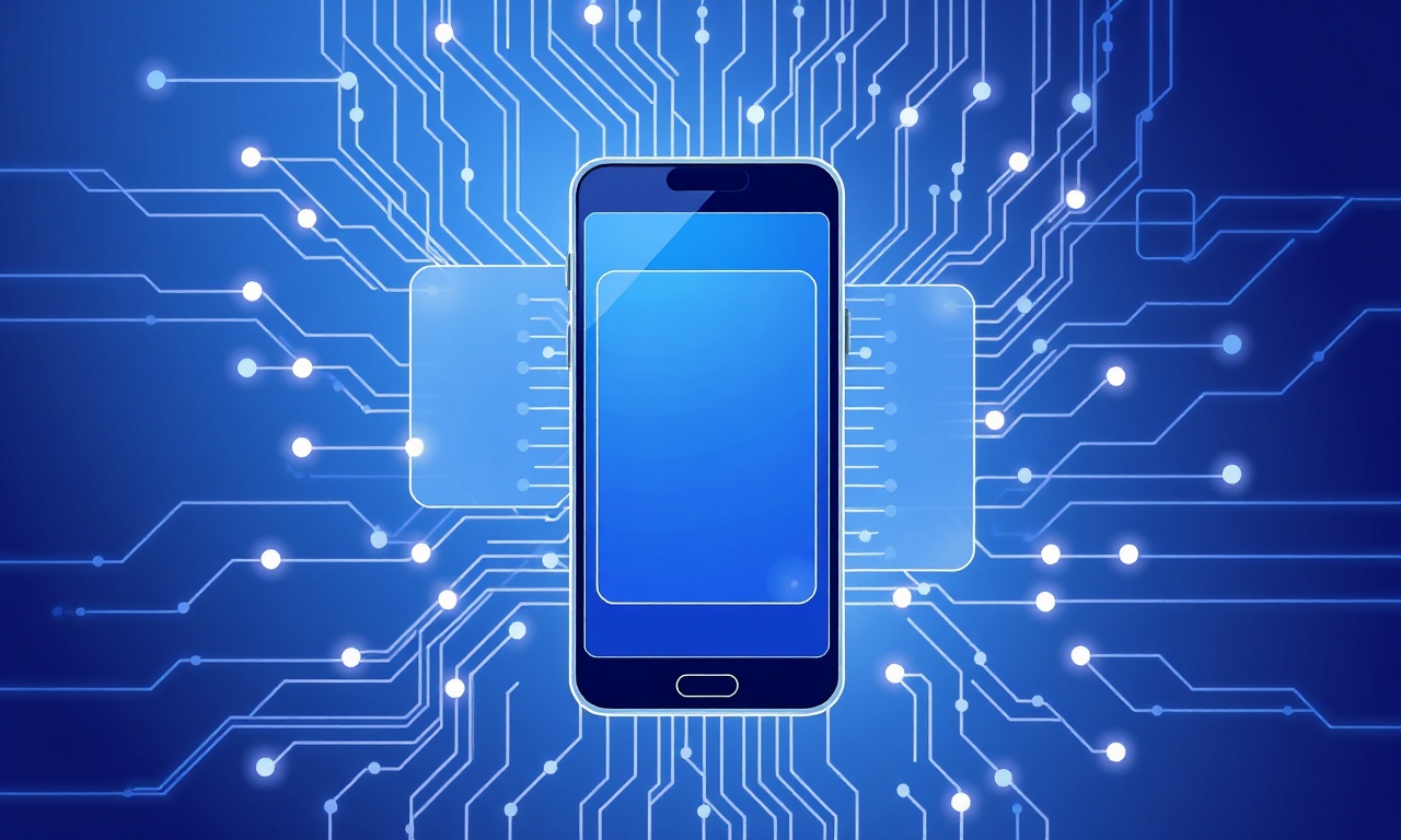 Abstract circuitry symbolizing SMS protocols