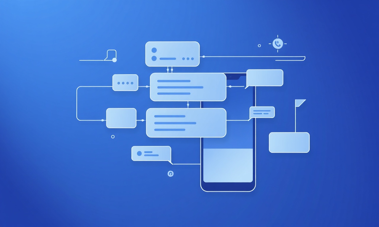 Abstract layered data diagrams representing SS7 SMS message types